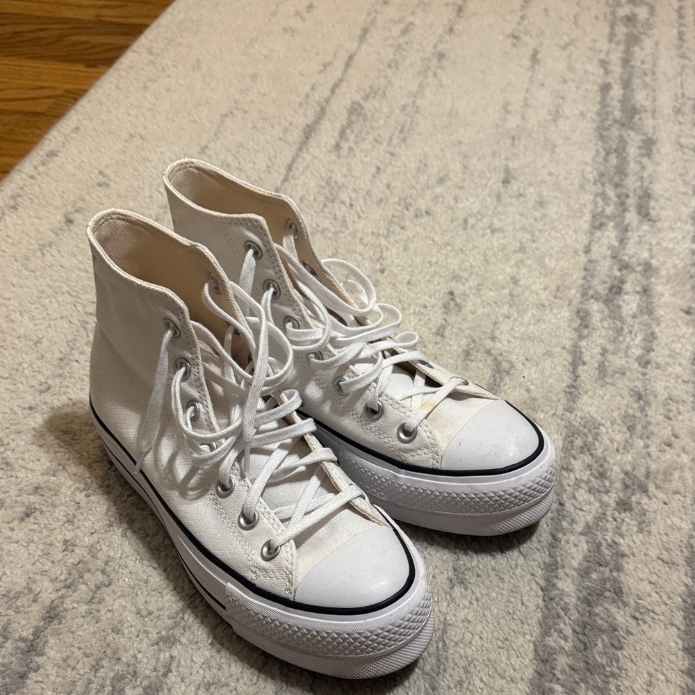 Converse Classic White Platform High-Tops